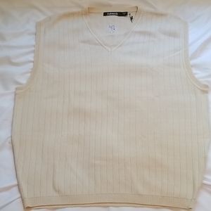 Ashworth Golf Sweater Vest NWT Large elastic waist